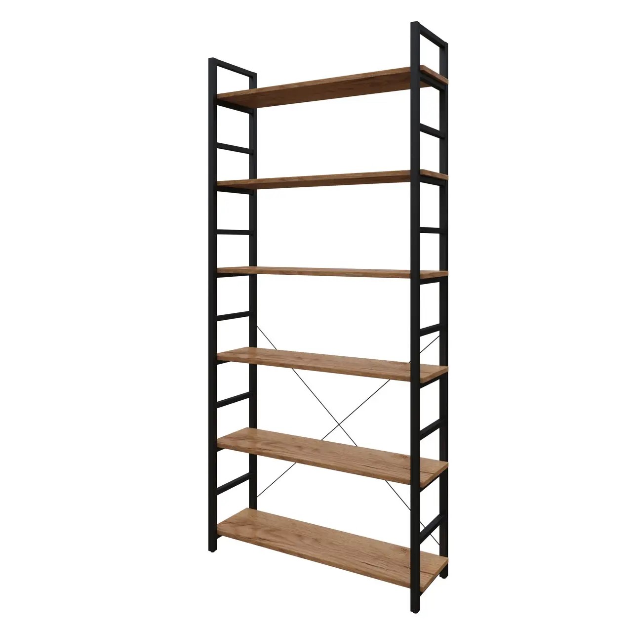 Стелаж металевий ВЕСТ ВУД КОМПАНІ 2012 M-190b-2 дуб крафт золотий